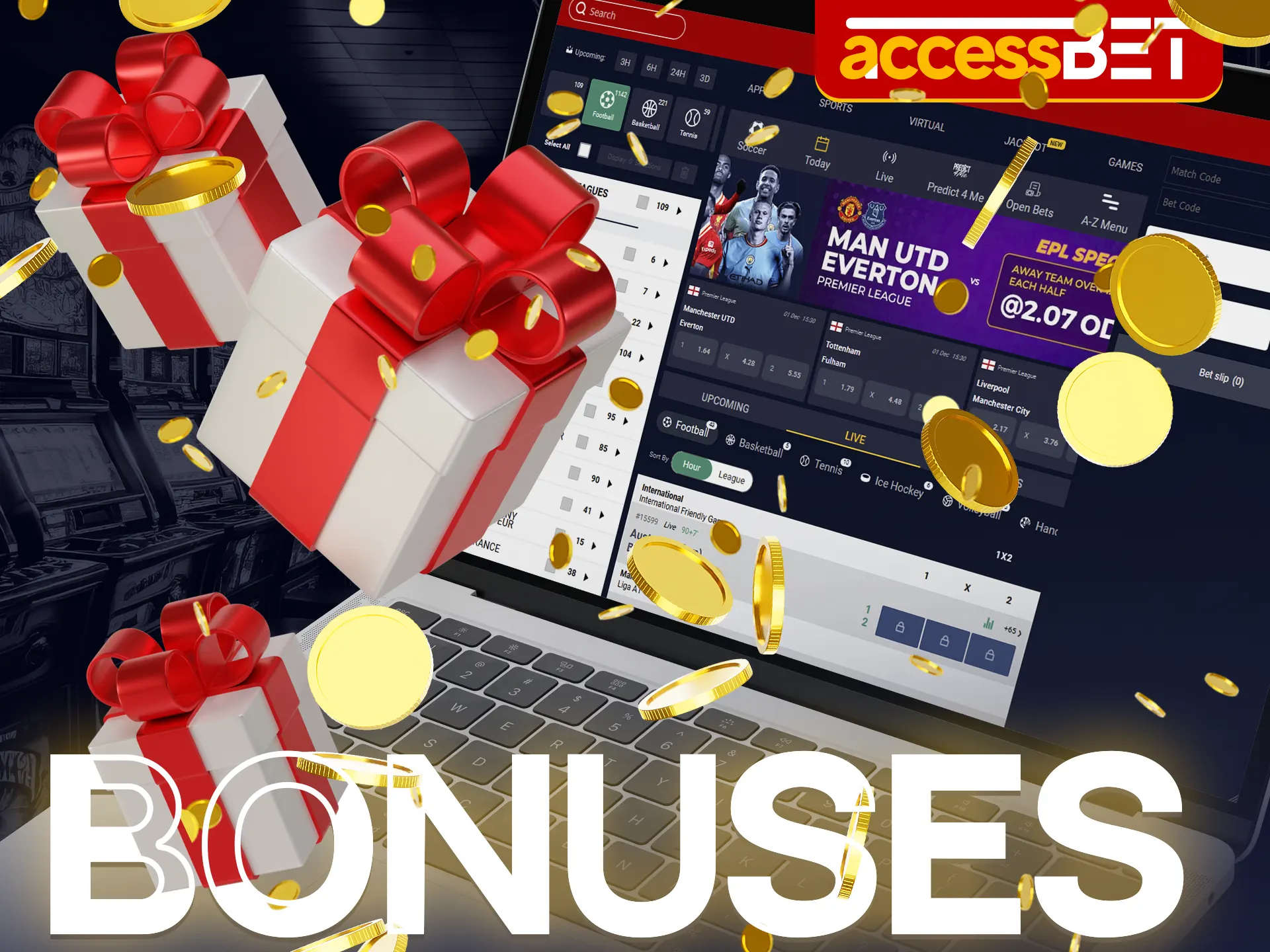 Make a deposit to get Accessbet bonuses.