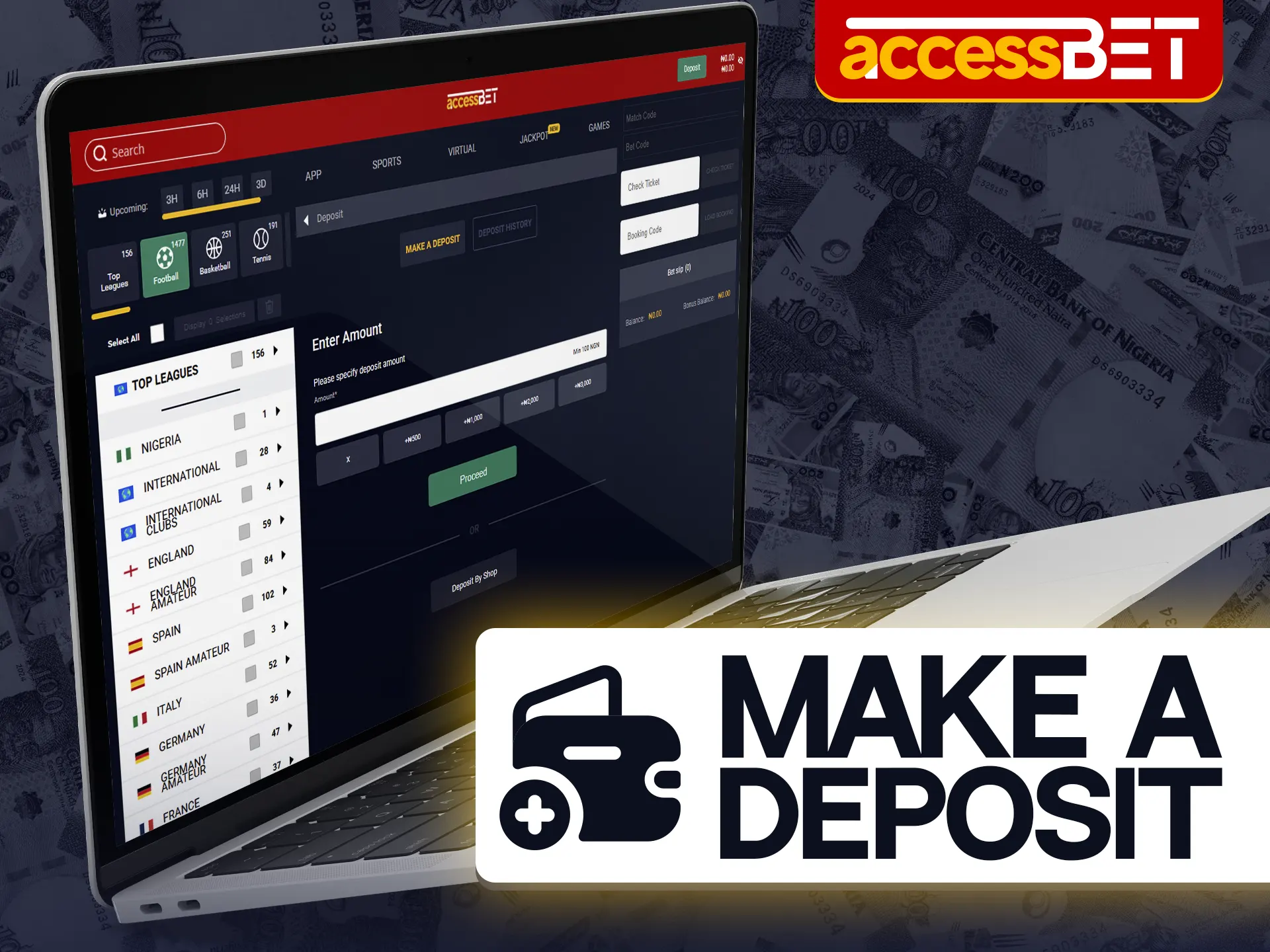 To play Rocket Dice XY for real money you will need to make a deposit at Accessbet.