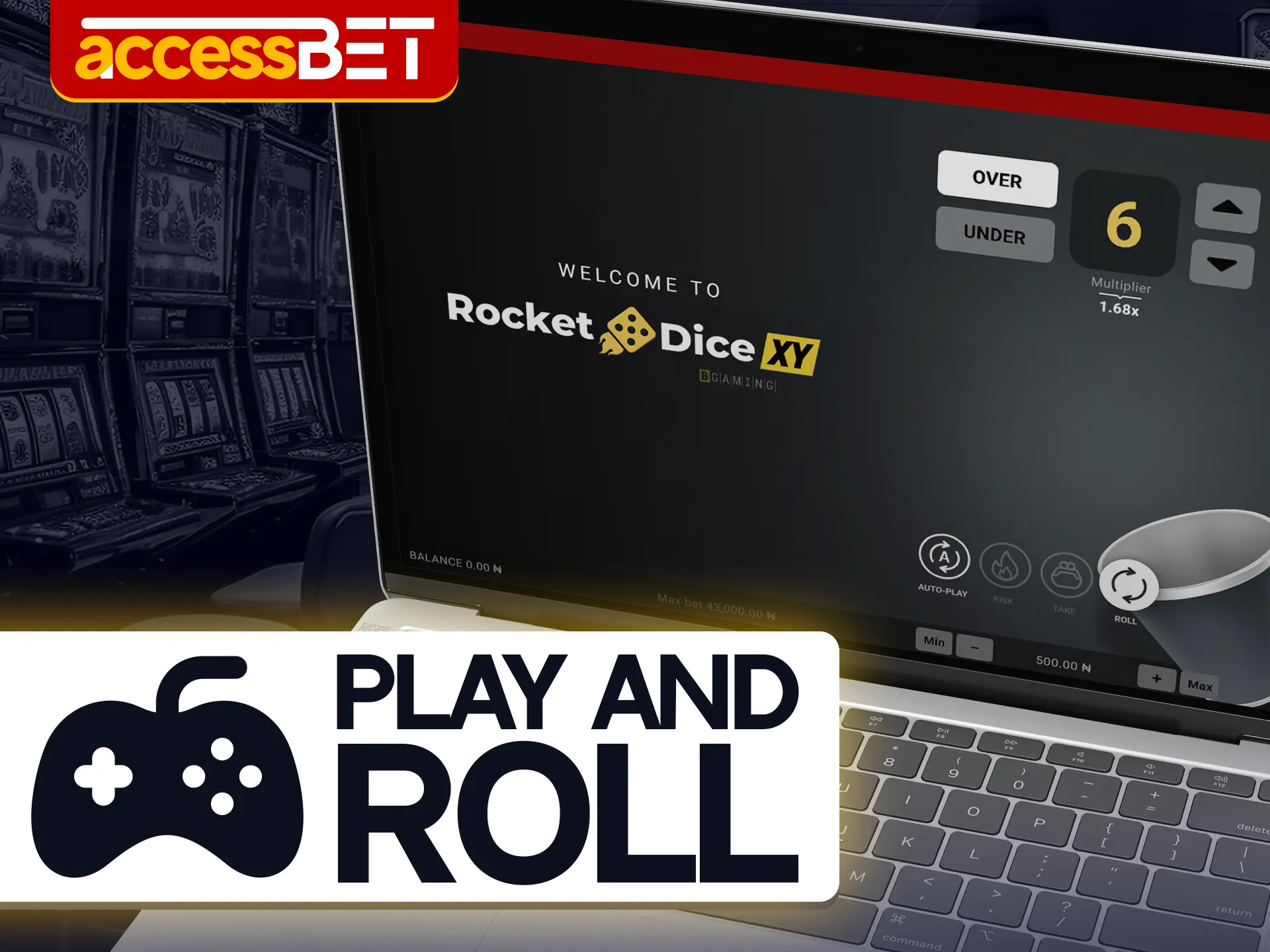 Roll in Rocket Dice XY at Accessbet.